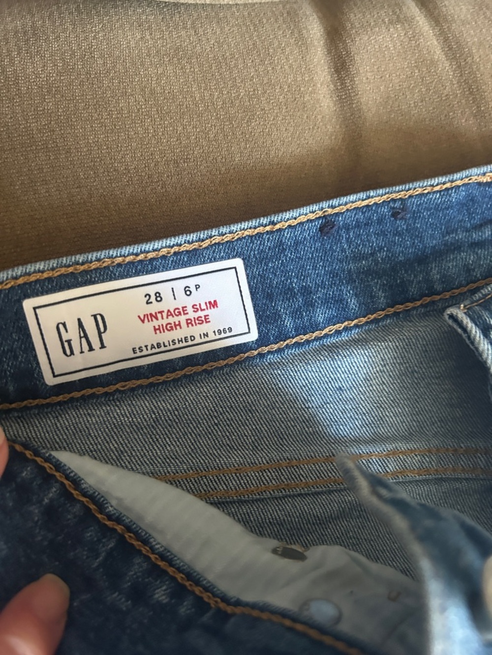GAP Light Blue Denim High Rise Slim Jeans